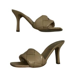 Vince Camuto Brelaine Braided Strap Sandals Heels in‎ Beige Size 8.5